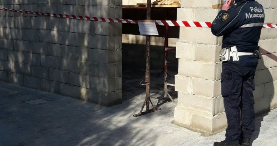 L'immobile in costruzione sequestrato