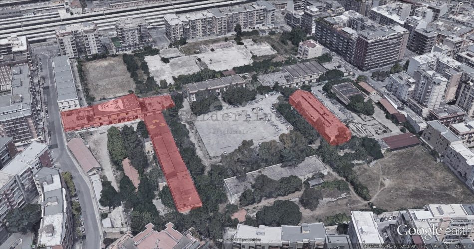 30-05-19 pubblicata la gara per la progettazione della sede dell'accademia delle belle arti nella ex Rossani_vista aerea