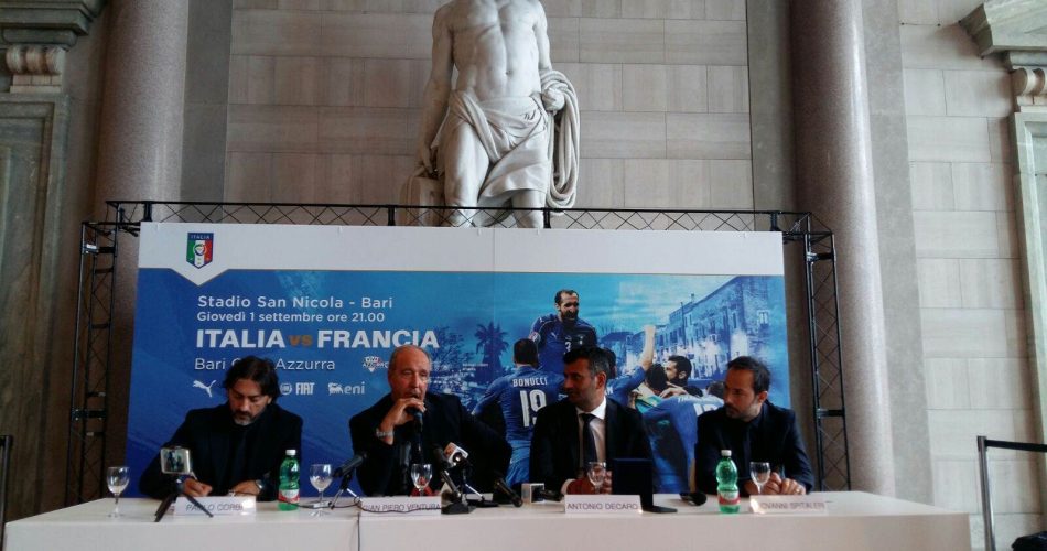 La conferenza stampa di presentazione di Italia - Francia
