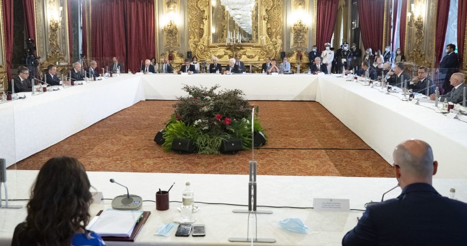 Il Presidente della Repubblica Sergio Mattarella presiede l'Assemblea plenaria del Consiglio Superiore della Magistratura, in occasione del conferimento dell’Ufficio di Primo Presidente della Suprema Corte di Cassazione.
