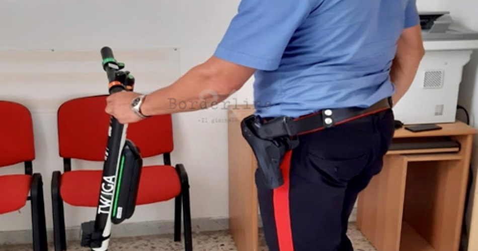 Barletta . denuncia s.l. furto monopattino elettric
