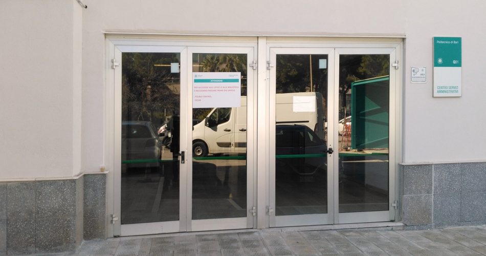 Campus. l'ingresso alla sede riservata all'attività di Counseling psicologico