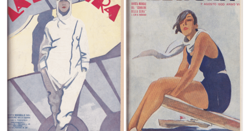 Enrico Sacchetti, "La Lettura", 1 aprile 1928, copertina;