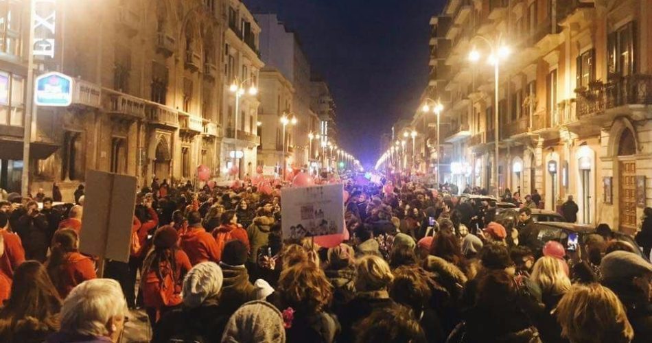 Corteo a Bari per l’8 marzo Corteo a Bari per l'8 marzo