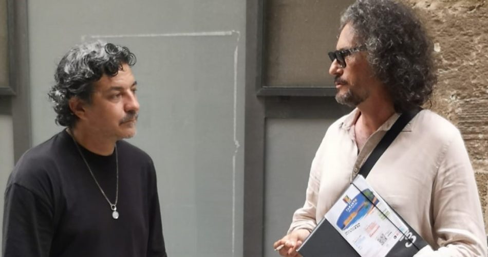 Da Sx il direttore artistico Antonio Oliveti con il musicista Francesco Festinante