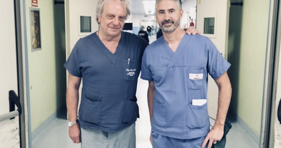 Da sx il prof testini e il dottor Panzera