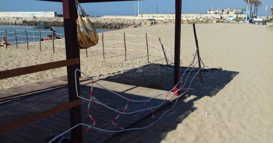 gazebo danneggiato campomarino