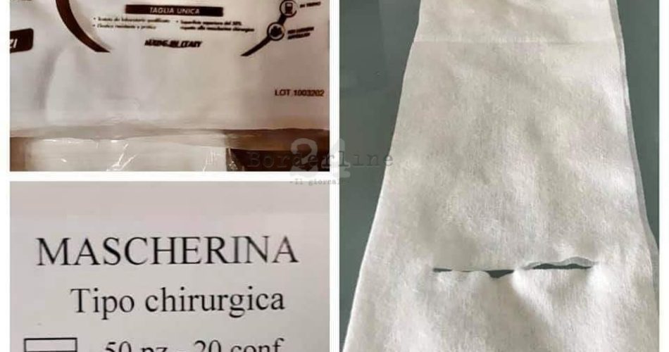 mascherine lombardia rotte