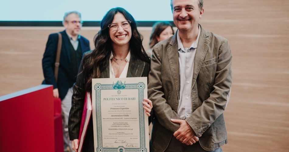 Giulia Acconciaioco con prof. Vito Iacobellis