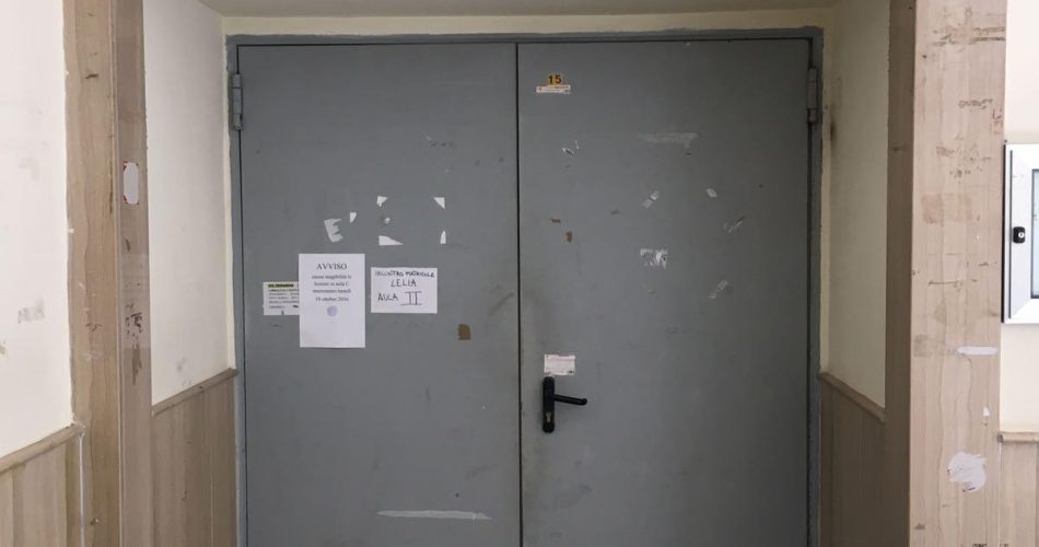 L'aula C ancora chiusa