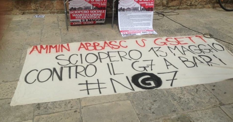 contro manifestazione g7