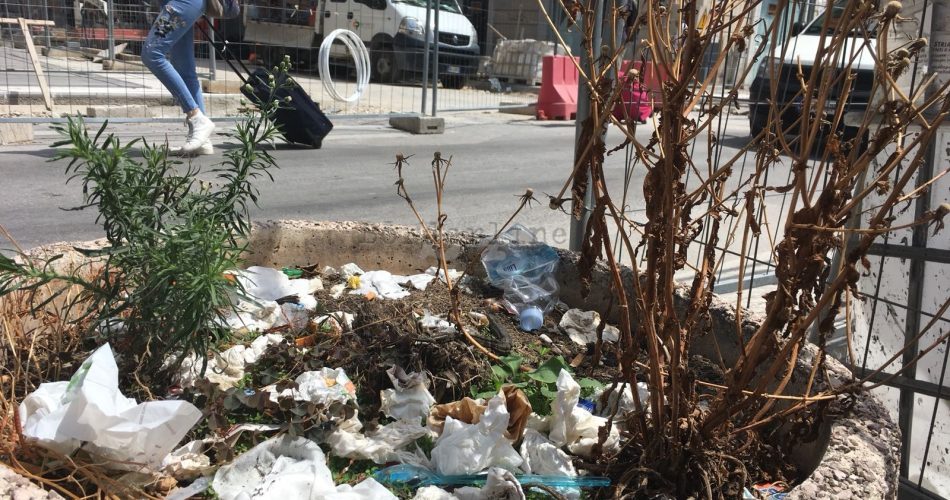 fioriere sporche via sparano piazza umberto