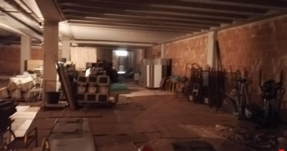 L'area mai completata nel sotterraneo