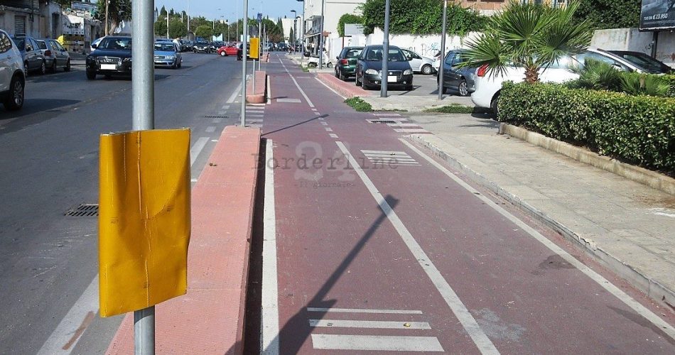 pali pista ciclabile