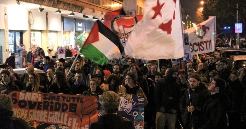 manifestazione bari non si lega