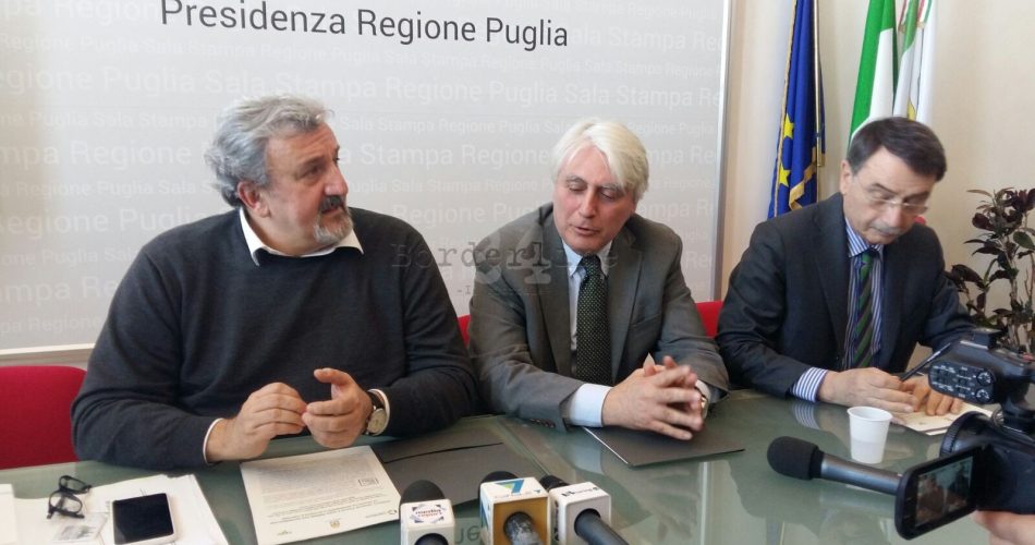 La conferenza stampa di Emiliano e Grandaliano