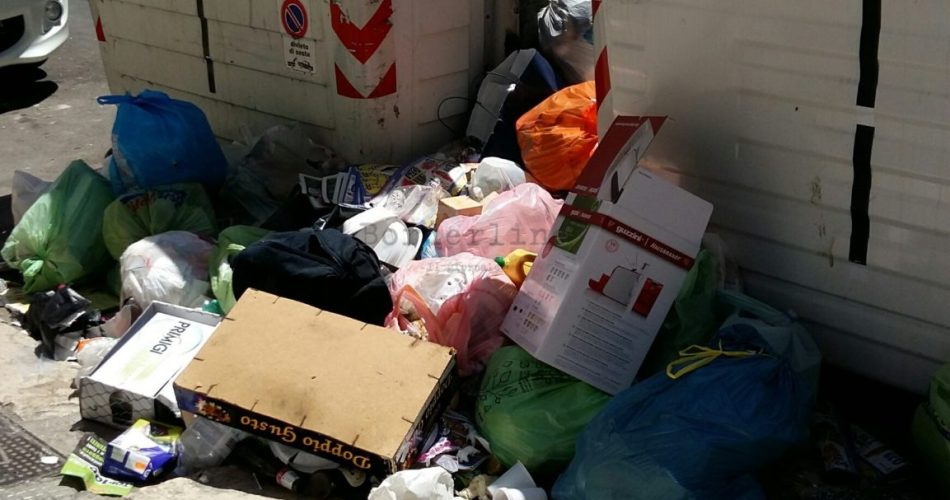 La foto scattata in mattinata in via Piave