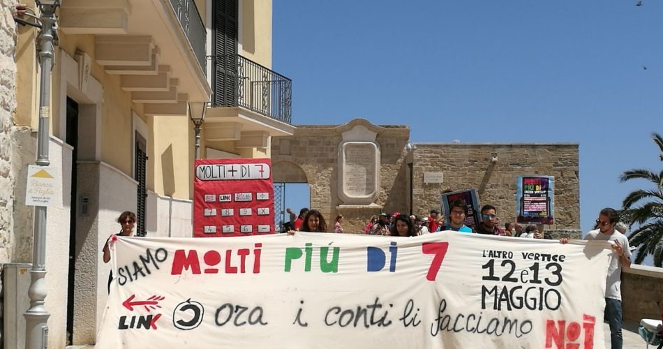 La protesta a bari vecchia
