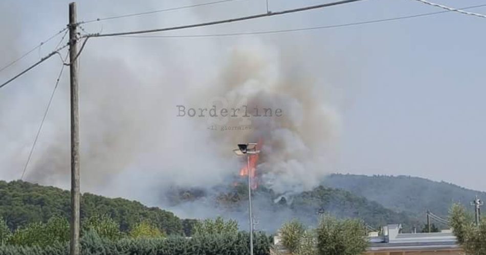 L'incendio sul Gargano