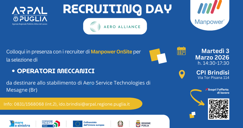 Locandina Recruiting Aero Alliance