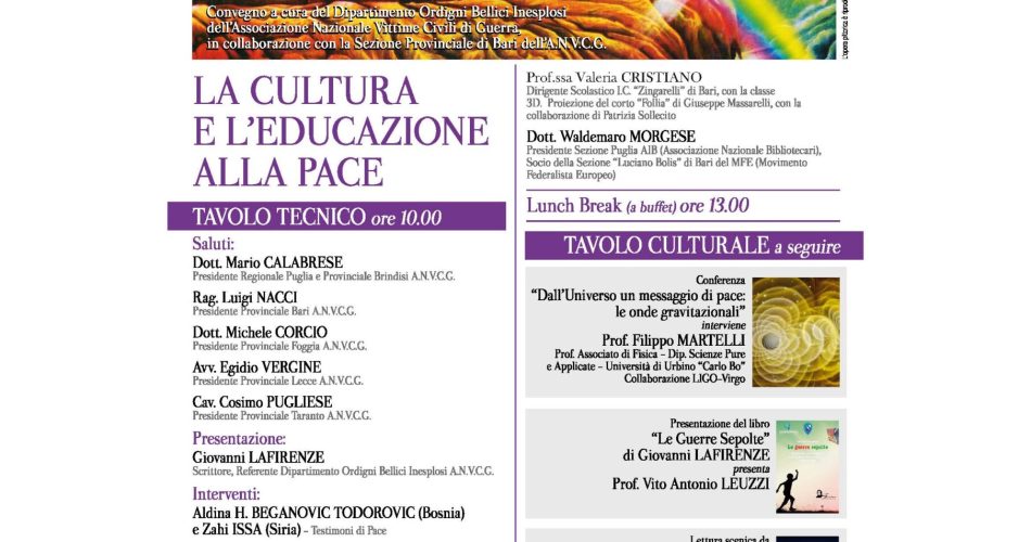 La locandina del convegno