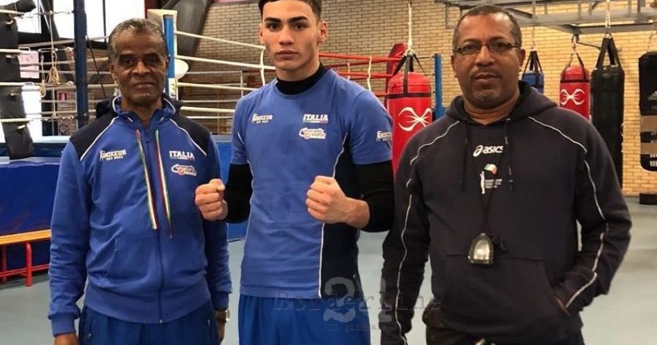 Magrì coi coach Nazionale U. 22 Bicet e Perez