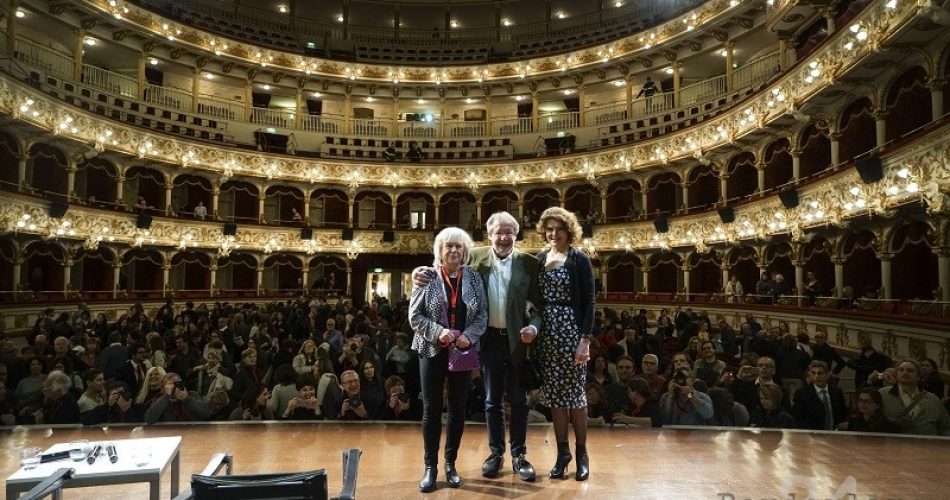 Margarethe Von Trotta, Felice Laudadio e Fanny Ardant al Petruzzelli