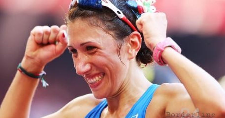 epa06942737 Women's 20km Race Walk winner, Spaniard Maria Perez (C) poses with second placed Anezka Drahotova from the Czech Republic (L) and third placed Italian Antonella Palmisano at the Athletics 2018 European Championships in Berlin, Germany, 11 August 2018. EPA/FELIPE TRUEBA