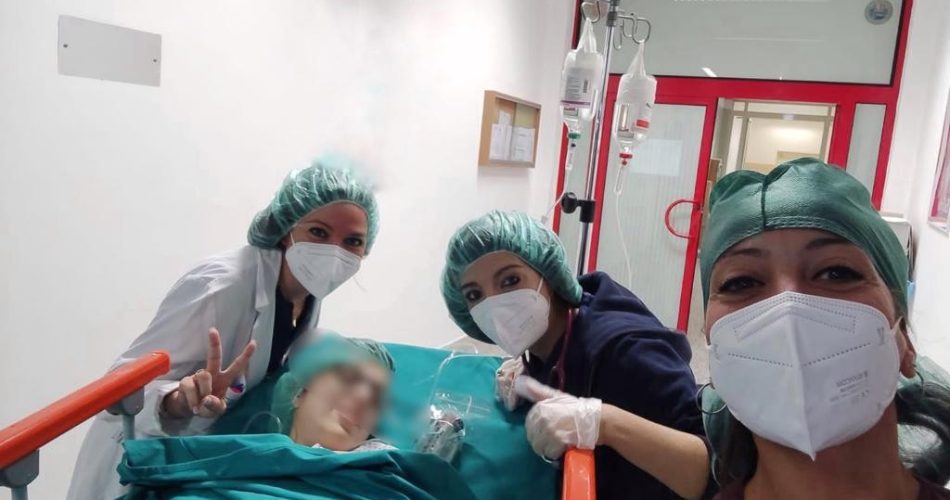 Parto con con emiplegia e afasia