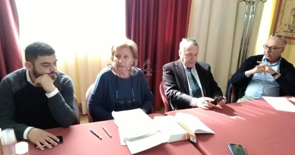 Matera, conferenza stampa dell'assessore Adriana Poli Bortone (Ansa)