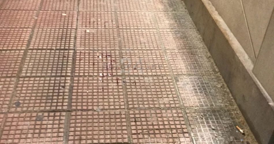 Punto dove è caduta la signora