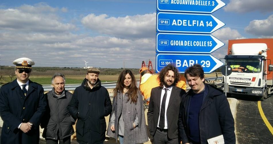 Riaperta strada provinciale 127 Acquaviva delle Fonti - ospedale Miulli