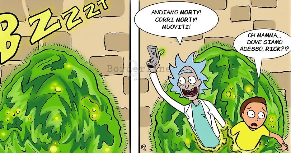 Rick and Morty Copertina Facebook a colori