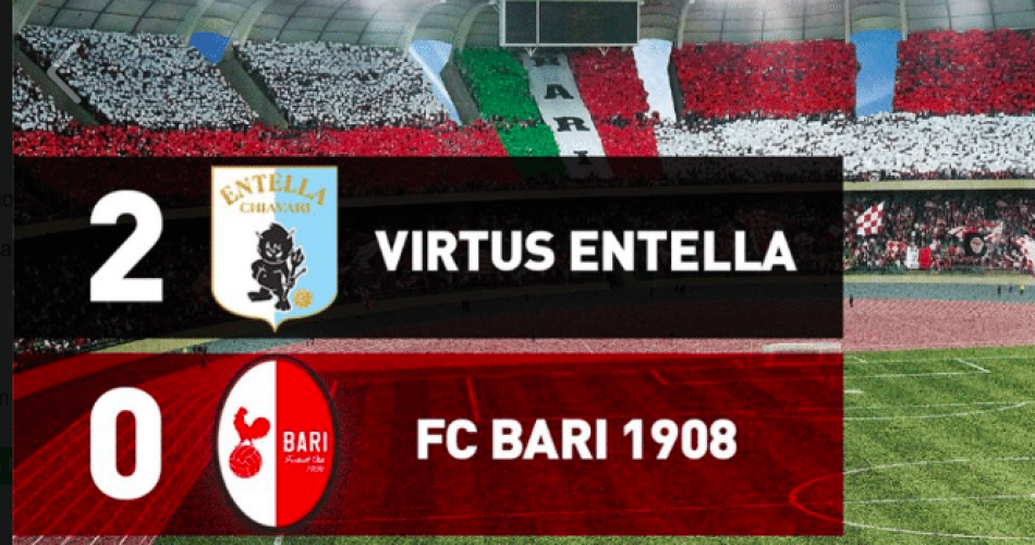 Brutta partita per il Bari a Chiavari