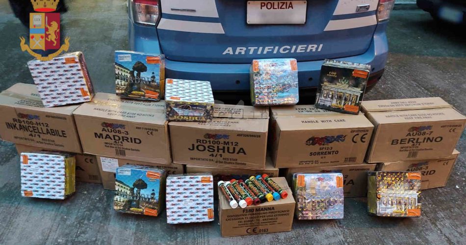 Sequestro fuochi artificio