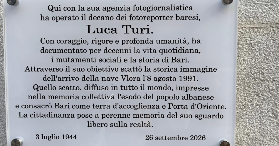 Targa Luca turi
