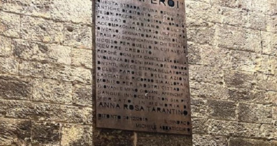 Targa_per_AnnaRosaTarantino