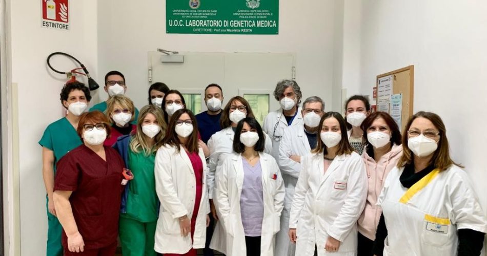 Team di genetica del Policlinico di Bari