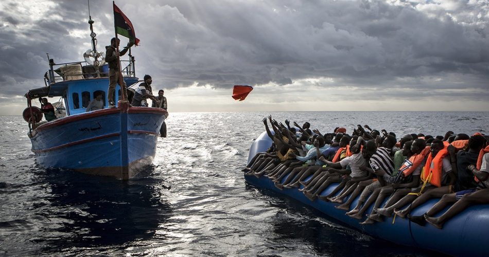 Una delle foto in mostra