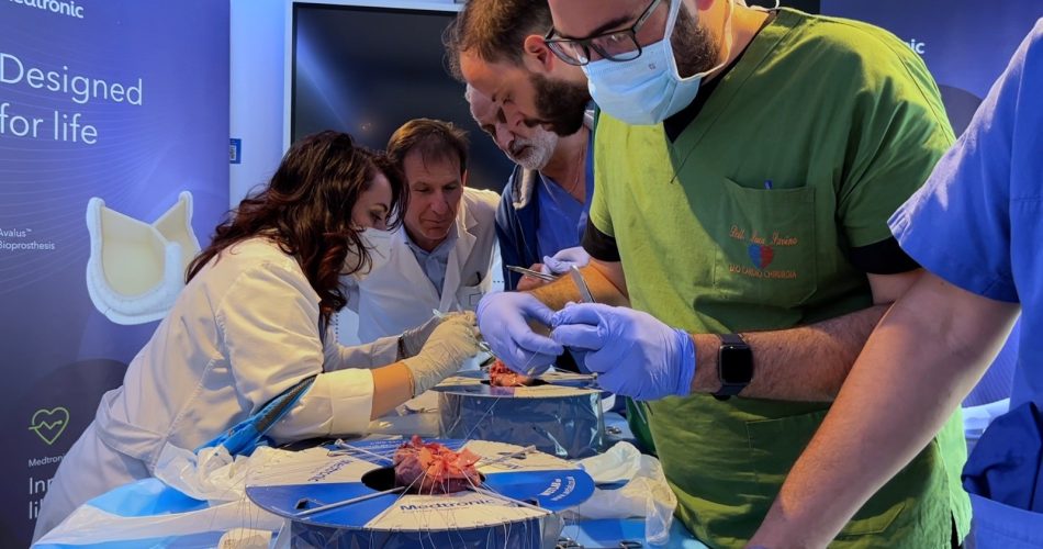 Wet lab per l’impianto della valvola aortica