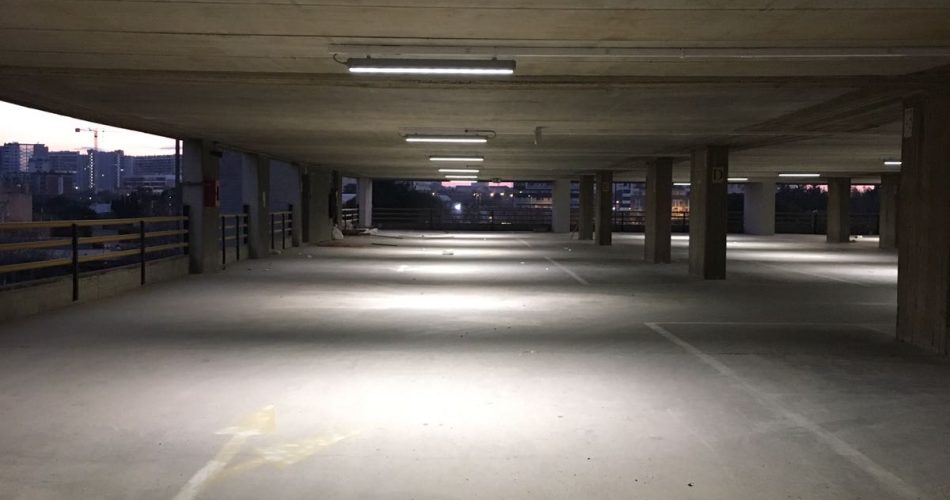 Il nuovo impianto di illuminazione a led al Polipark