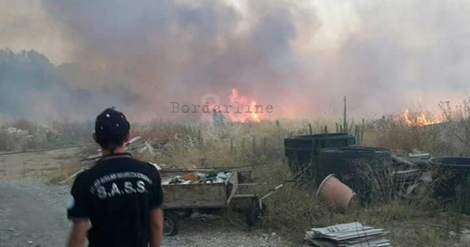 L'incendio a Lama Balice (credits Sass Puglia)