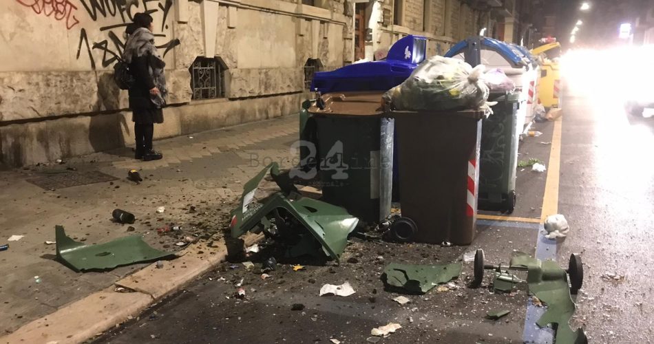 contenitori bruciati capodanno