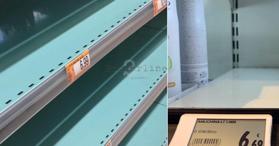 scaffali coronavirus