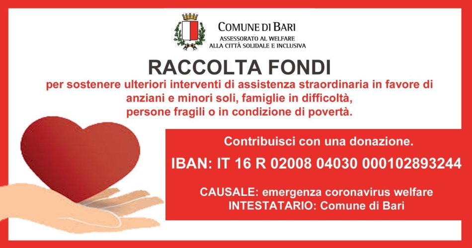 raccolta fondi coronavirus