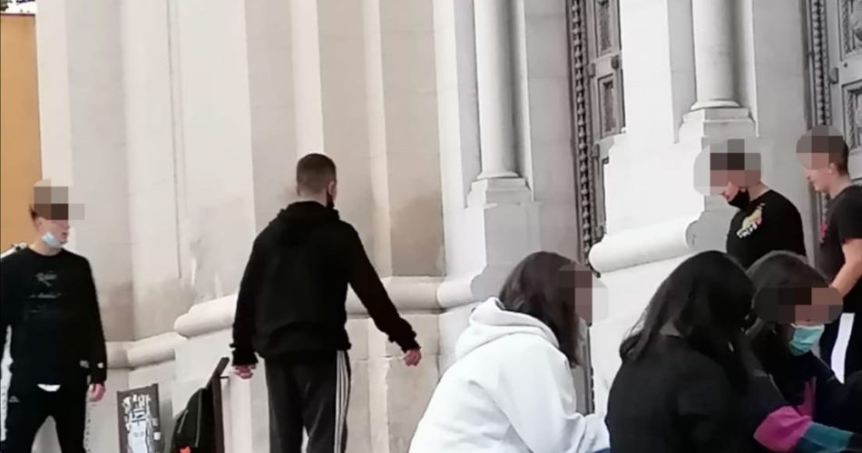 Assembramento parrocchia San Giuseppe