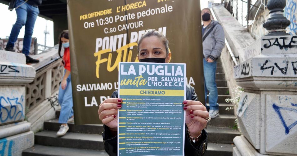 protesta commercianti