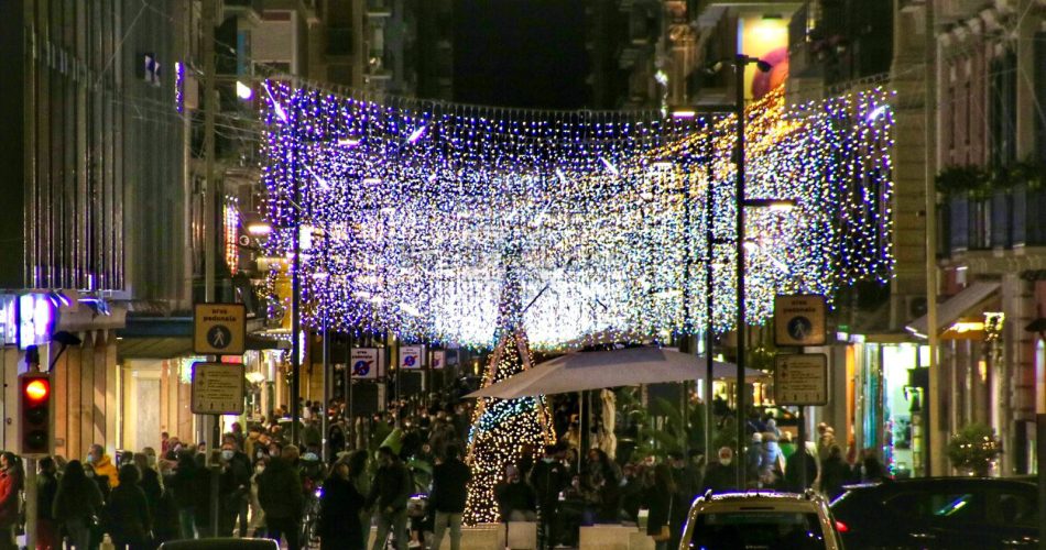 luci natale via sparano