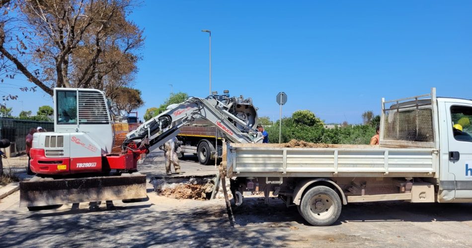 lavori aqp condotta via gentile