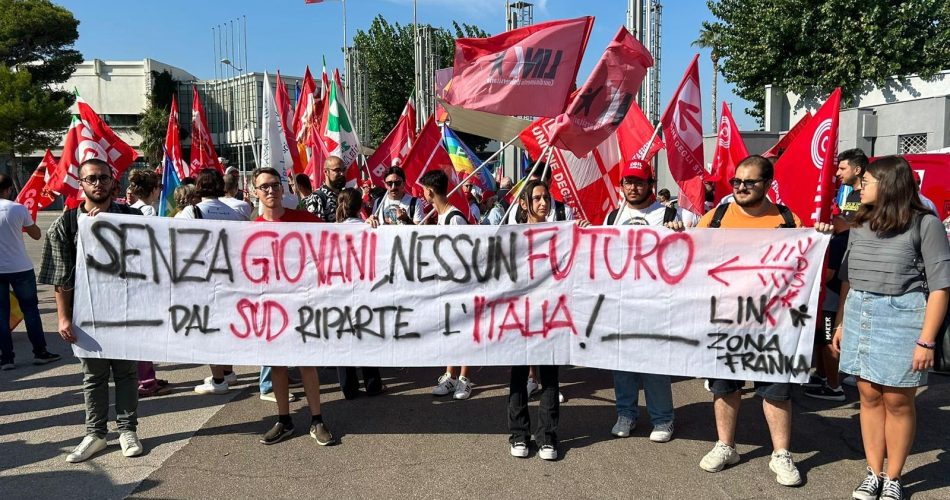 protesta studenti fiera